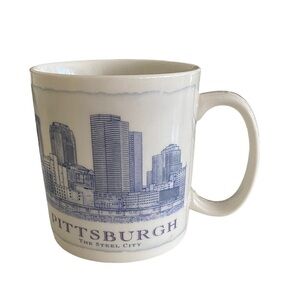 Starbucks  2007 Pittsburgh Steel City Architect Series Coffee Mug Blue and white